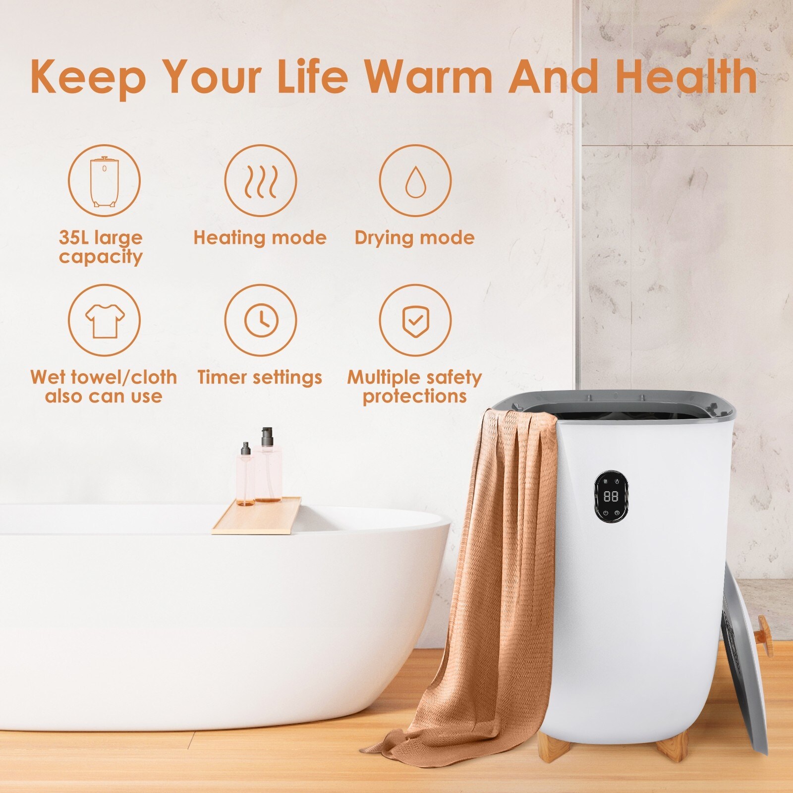 Freestanding Electric Towel Warmer On Sale Bed Bath Beyond 39830284
